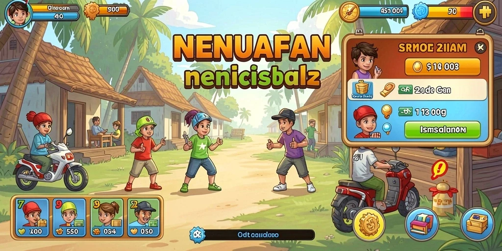 Screenshot menampilkan petualangan seru di hutan lebat.