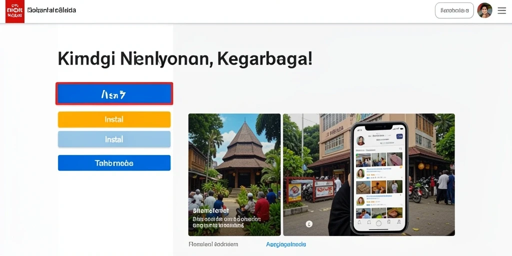 Tampilan awal yang menarik dan penuh warna.