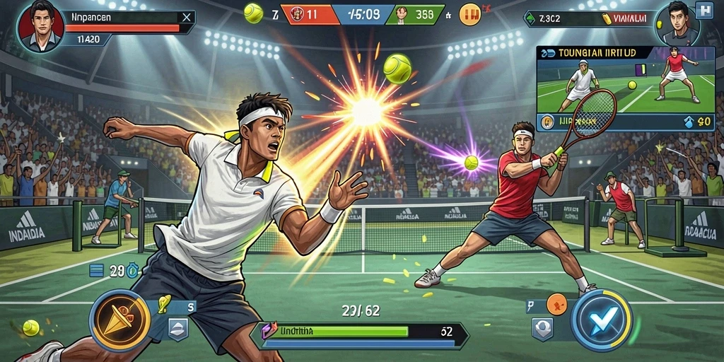 Tampilan awal permainan yang menarik perhatian.