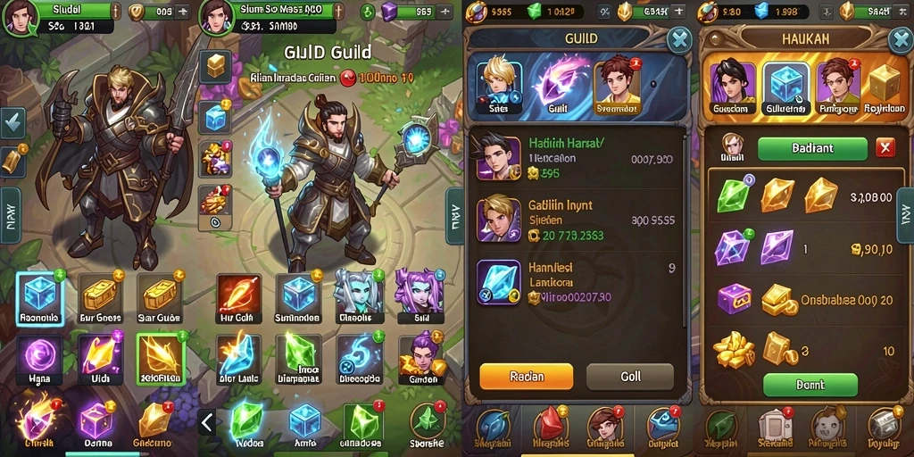 Screenshot menampilkan antarmuka permainan yang menarik.