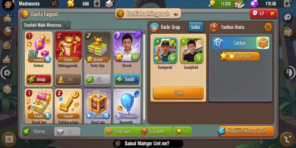 Tampilan antarmuka pengguna yang menarik.