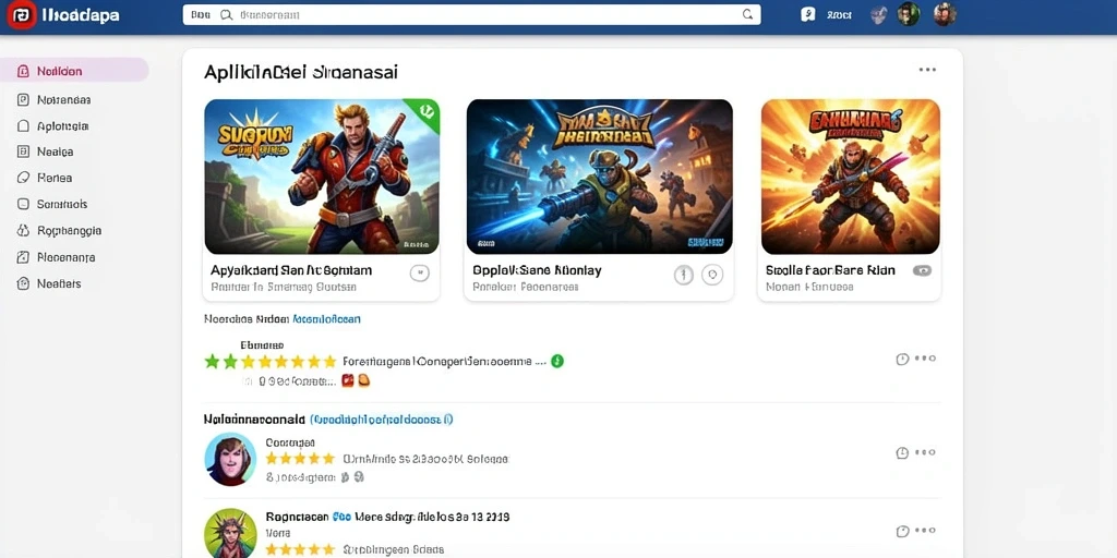 Screenshot pertama menunjukkan antarmuka utama yang menarik.