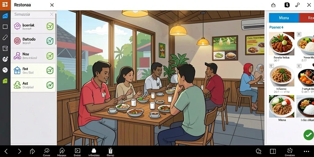 Tampilan antarmuka yang ramah pengguna.
