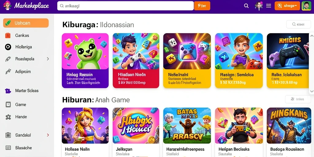 Tampilan karakter unik di RAJAJUARA.