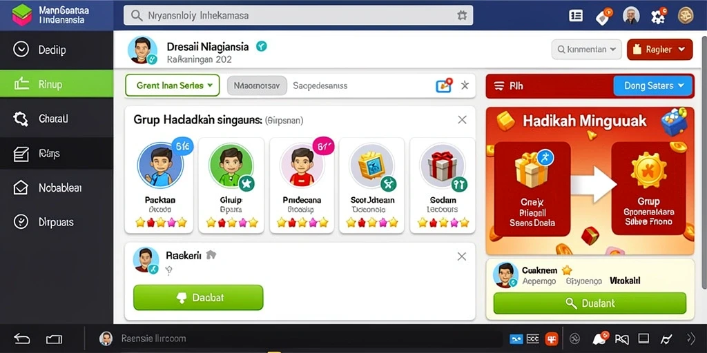 Tampilan awal yang menarik dengan navigasi mudah.