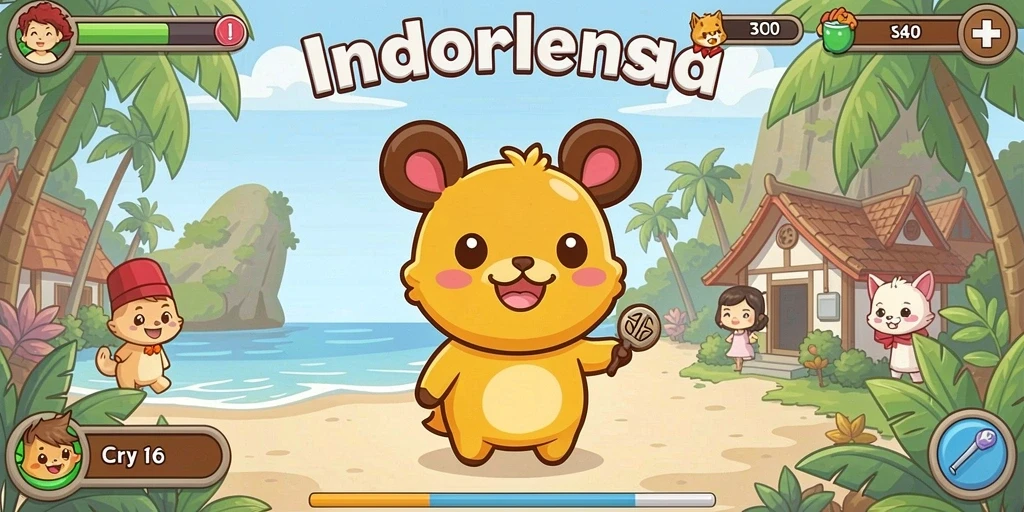 Tampilan karakter utama yang menarik.