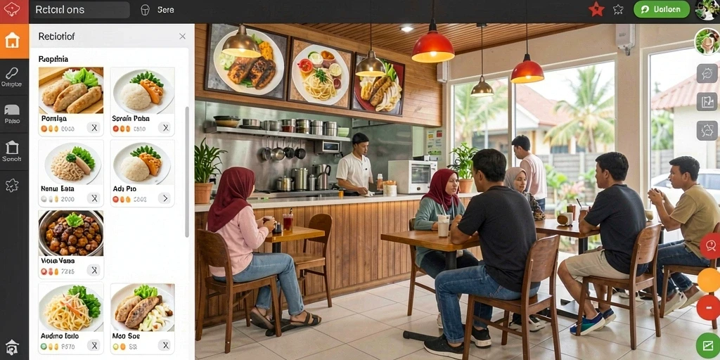Tampilan antarmuka yang menarik dan mudah digunakan.